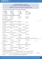 Đề thi giữa kì 2 Tiếng Anh 7 iLearn Smart World - Đề số 8